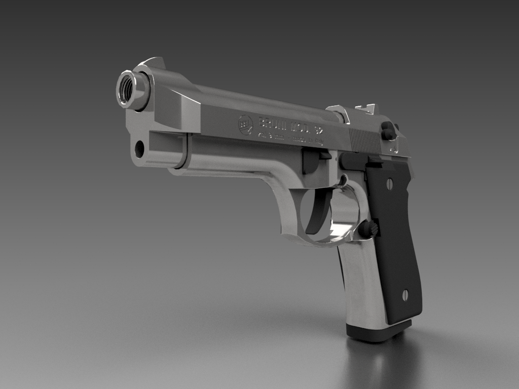 布鲁尼国防部。92射击枪9mm